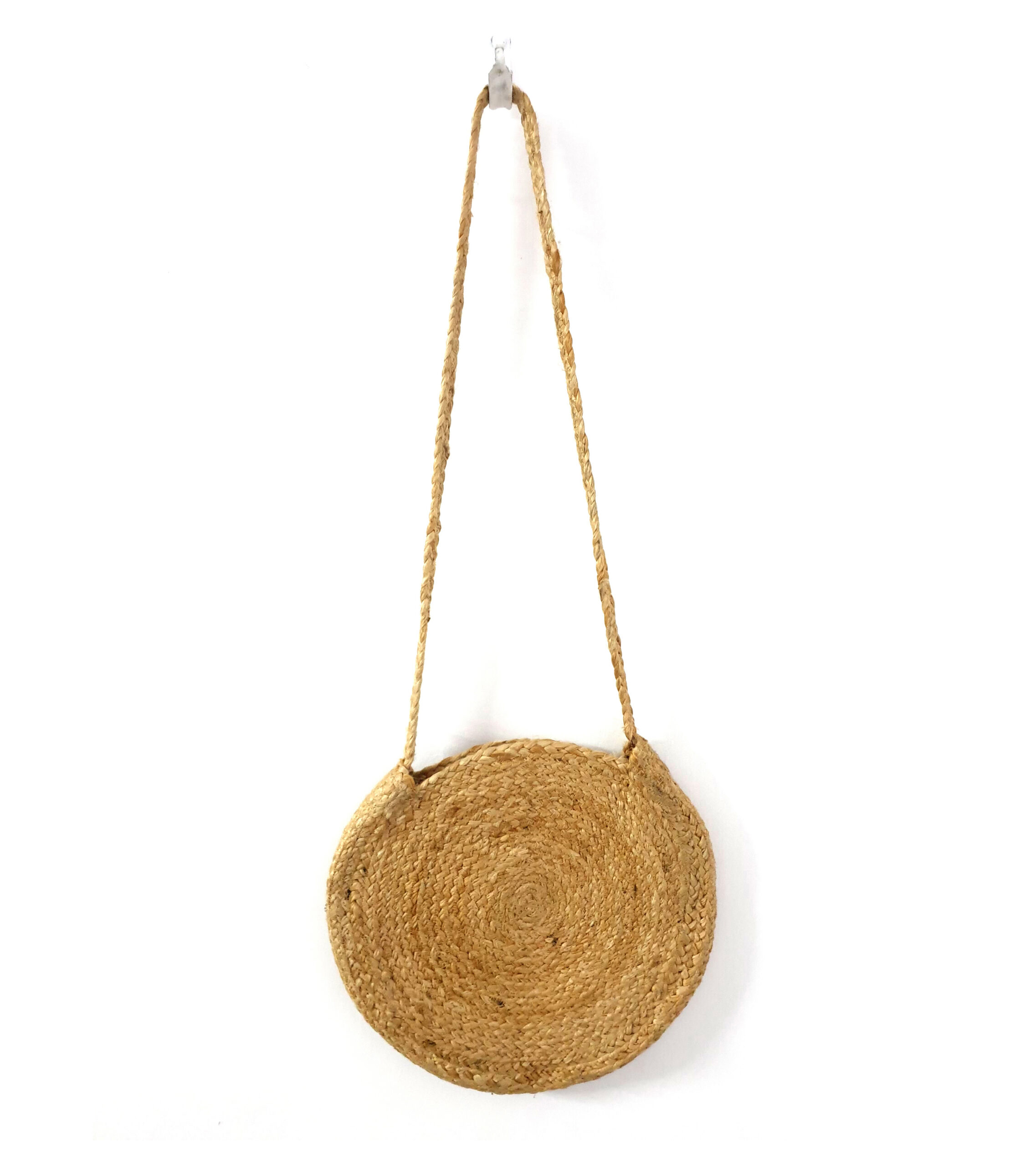 Handcrafted Jute Braided Shoulder Bag – Eco-Chic & Stylish