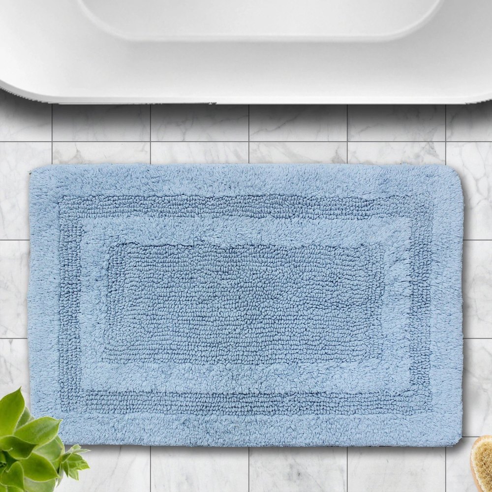 Reversible Cotton Bath Mat – Soft, Absorbent & Durable
