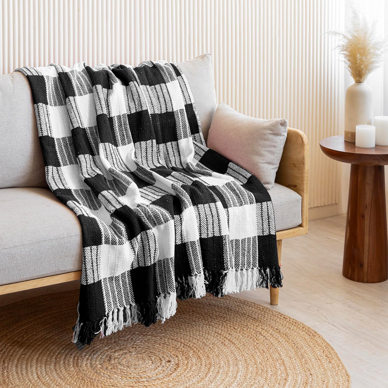 Plaid Cotton Throw – Cozy, Stylish & Versatile - Image 2
