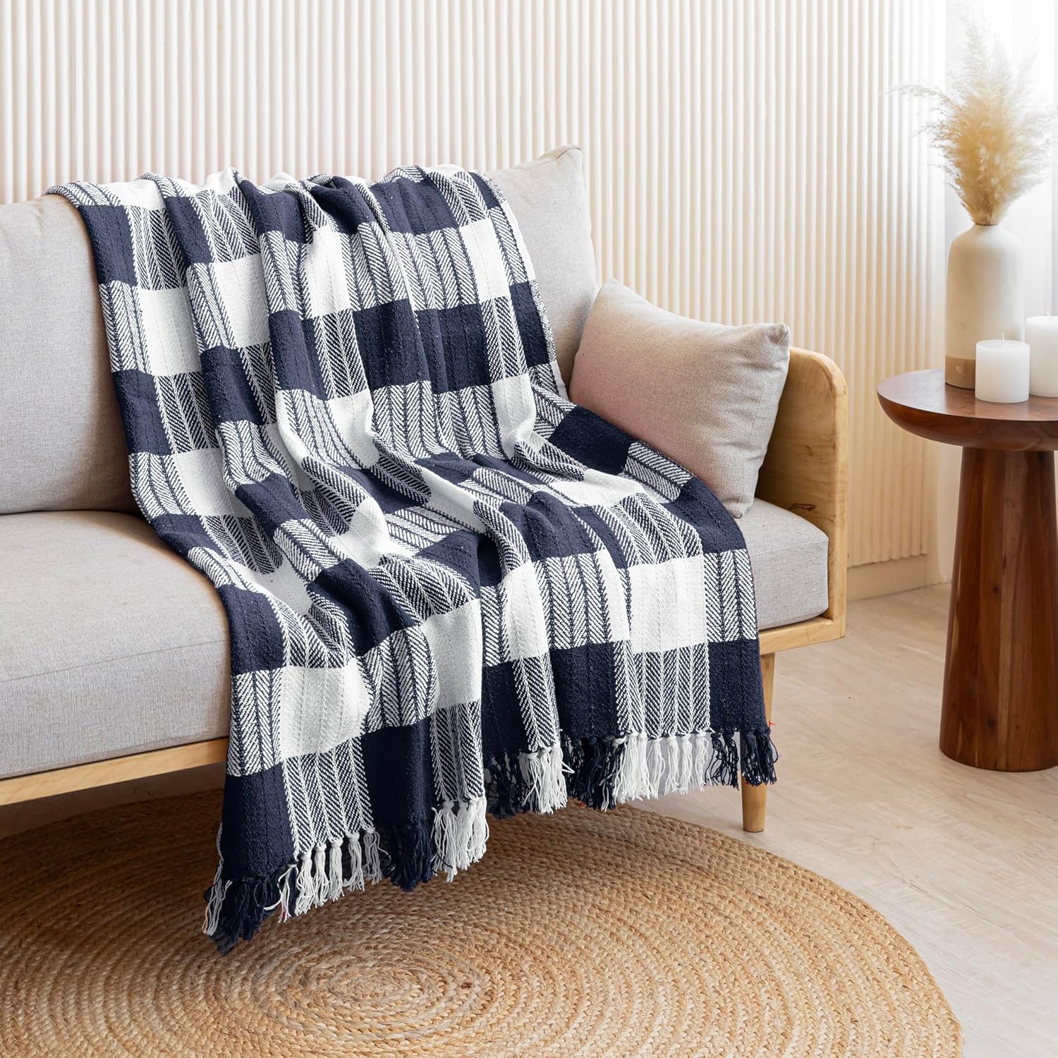 Plaid Cotton Throw – Cozy, Stylish & Versatile - Image 4