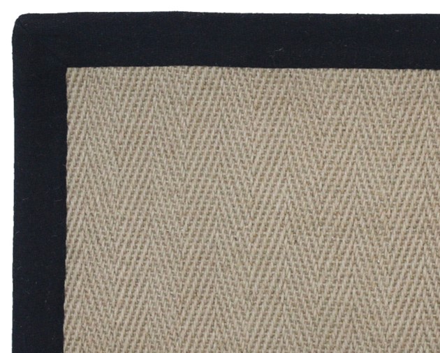 Jute Rug Herringbone design with Rubber Backing - Image 2