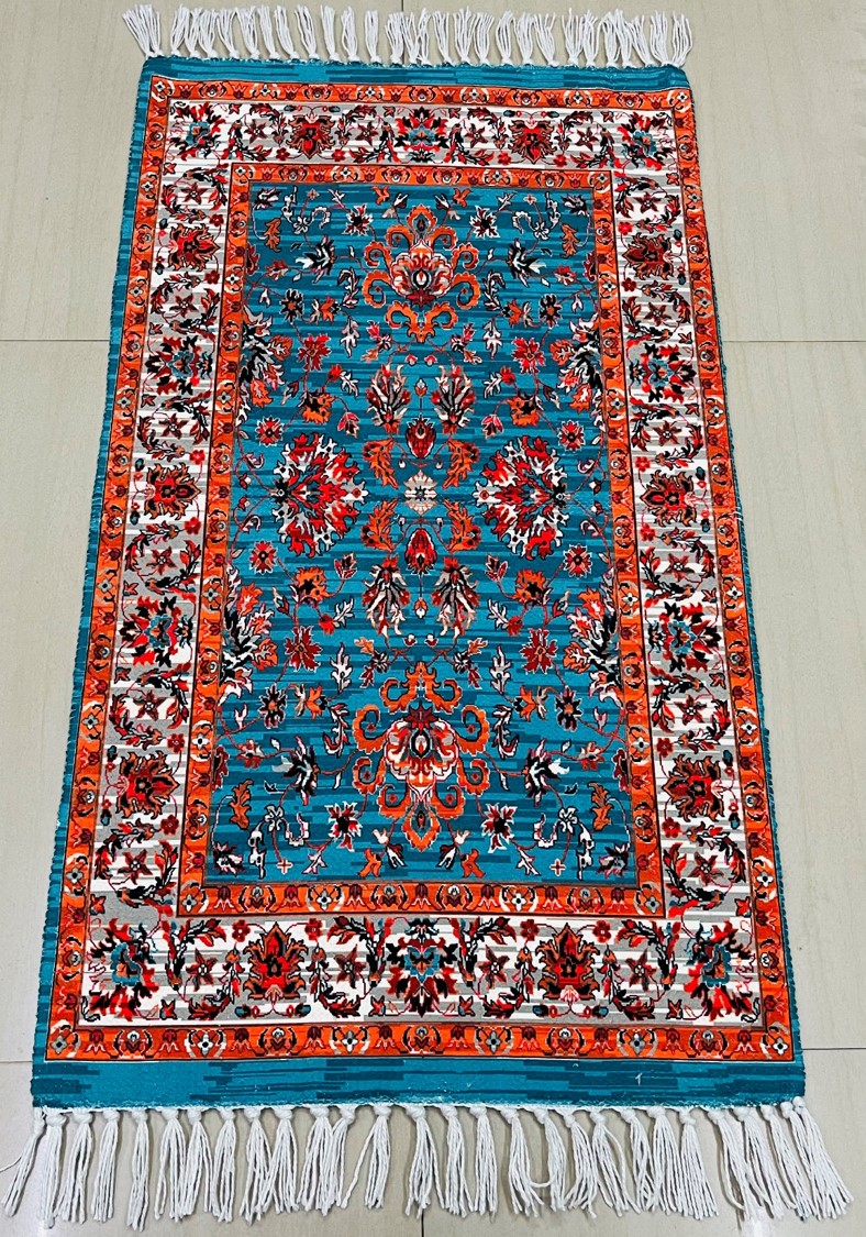 Digital Printed Rug with fringes