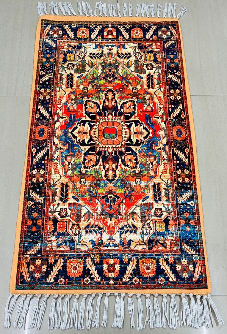 Digital Printed Rug with fringes